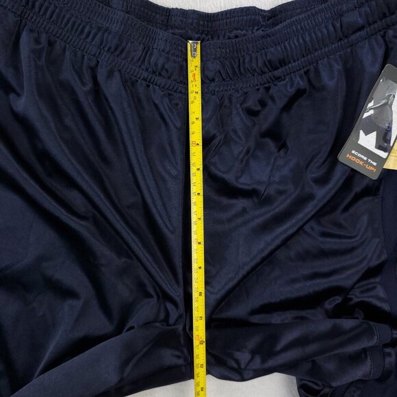 AND1 Basketball Shorts Core Mesh 11" Inseam Logo Navy Blue Baggy Men XL - Picture 9 of 10